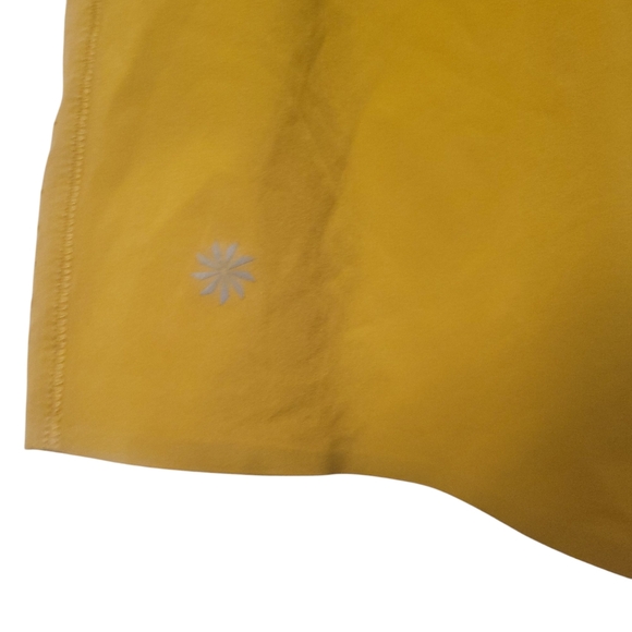 EUC Athleta Plus Size 1X Yellow Running Shorts | Elastic Waist Active Athleisure - Picture 6 of 7